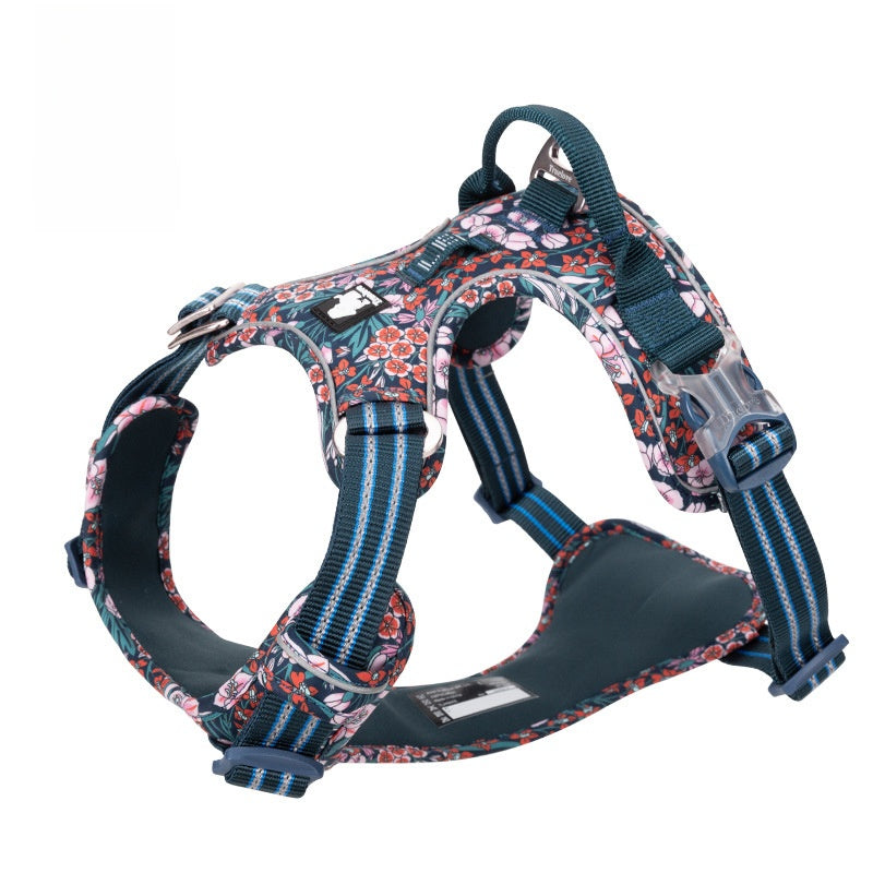 Waterproof SBR dog harness material detail — Pawnests