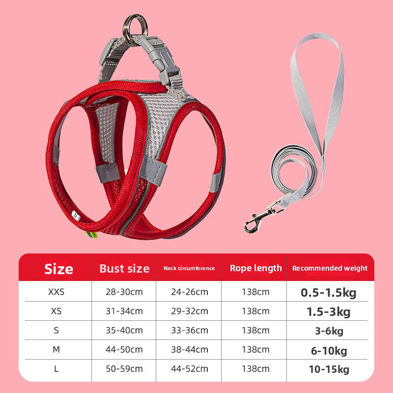 Dog Harness & Leash Set | Reflective Nylon Walking Set for Dogs & Cats – product image 21 | Pawnests