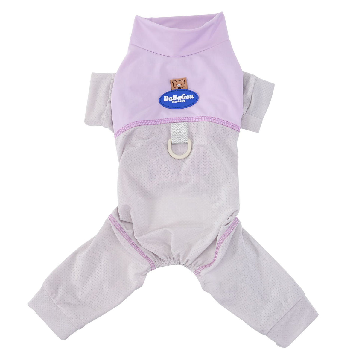 Pet mesh suit three colour options — pink, blue, and grey | Pawnests