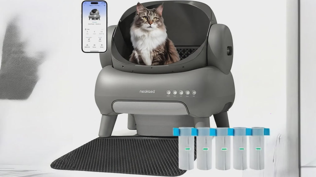 M1 Plus Automatic Cat Litter Box Bundle – Smart App, Odor Control & Multi-Cat Support